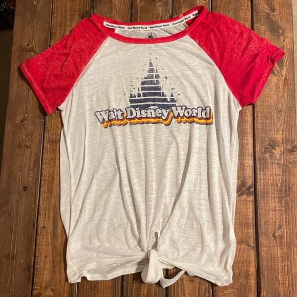 Walt Disney World Graphic Tee with Tie in front - Picture 1 of 6